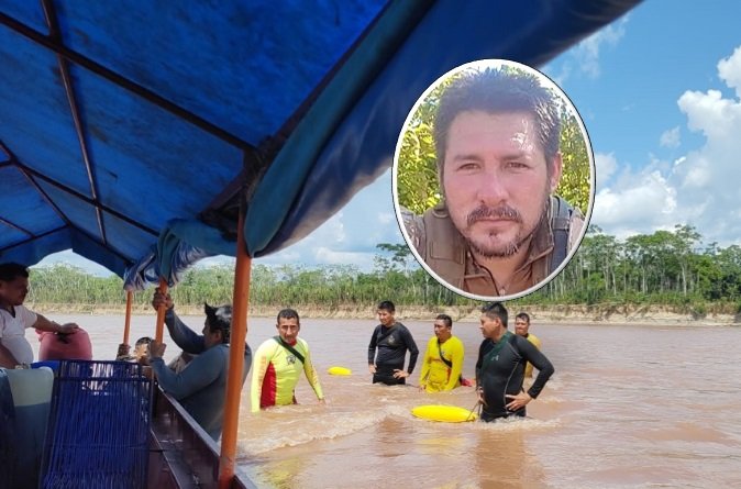Buscan a policía que cayó al río Huallaga durante un operativo Antidrogas