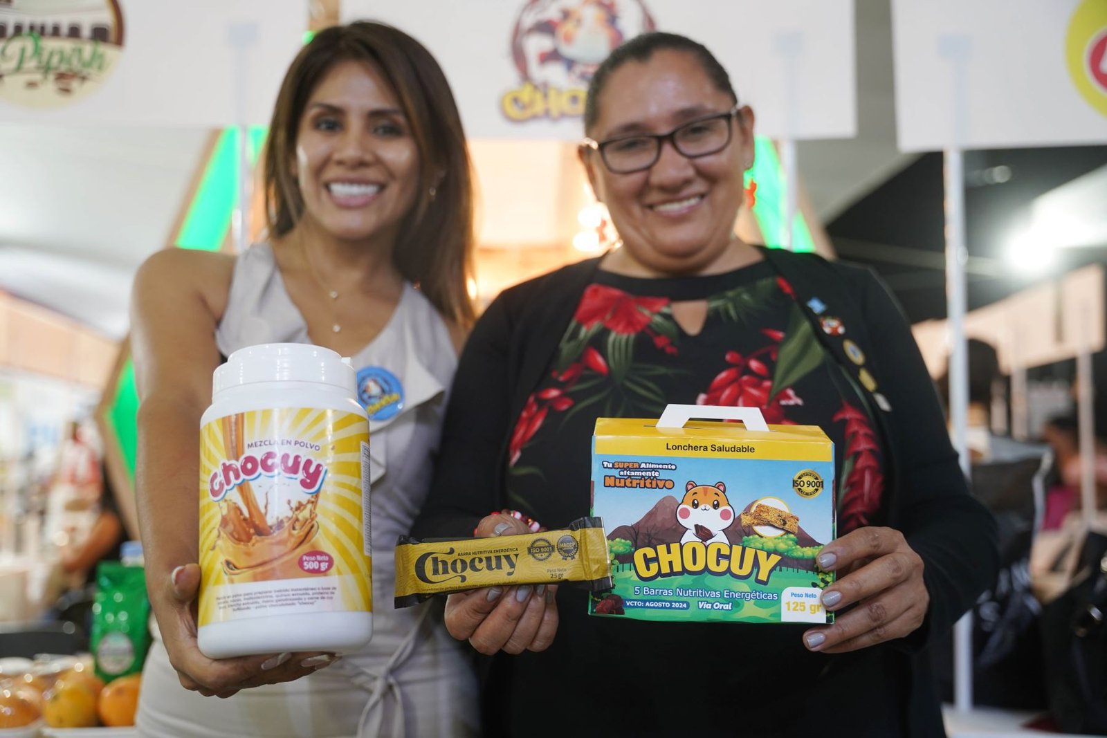 Emprendedoras de Huánuco lucen el innovador producto  “Chocuy” en la Expo Perú Los Andes