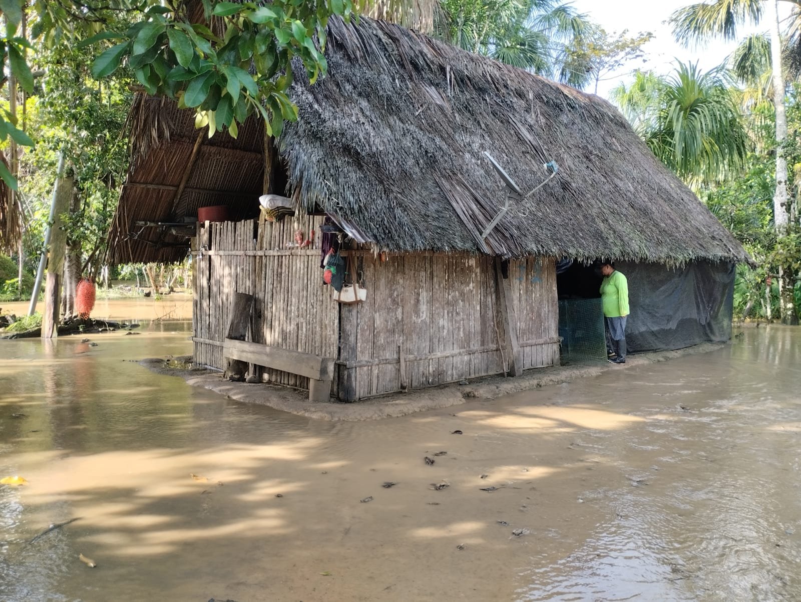 Santo Domingo de Anda en riesgo de inundación por lluvias