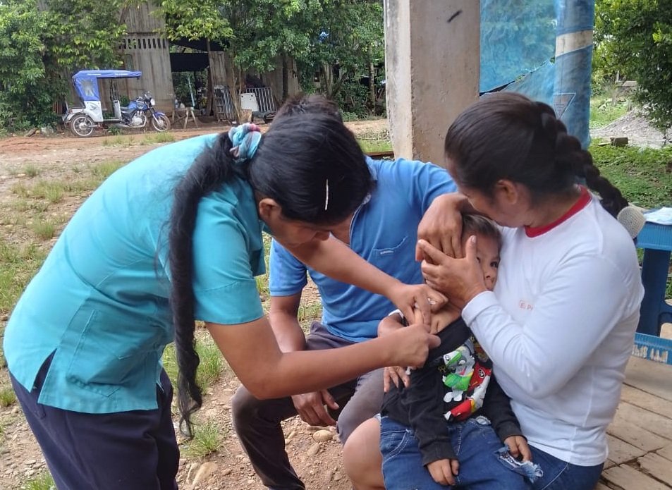 Red de Salud Huánuco ejecuta campaña vacunación a niños ante alerta de rebrote del sarampión