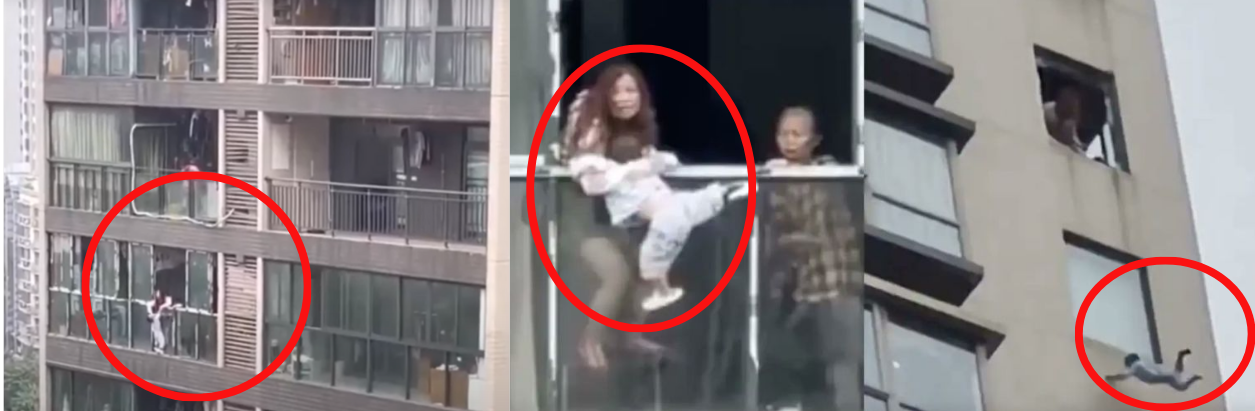 “Horror en China: Mujer lanza a su hijo de 3 años desde un edificio”