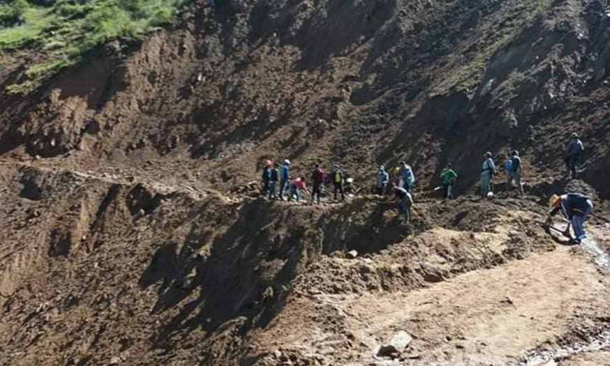 Diversas carreteras del departamento de Huánuco están intransitables a causa de las lluvias