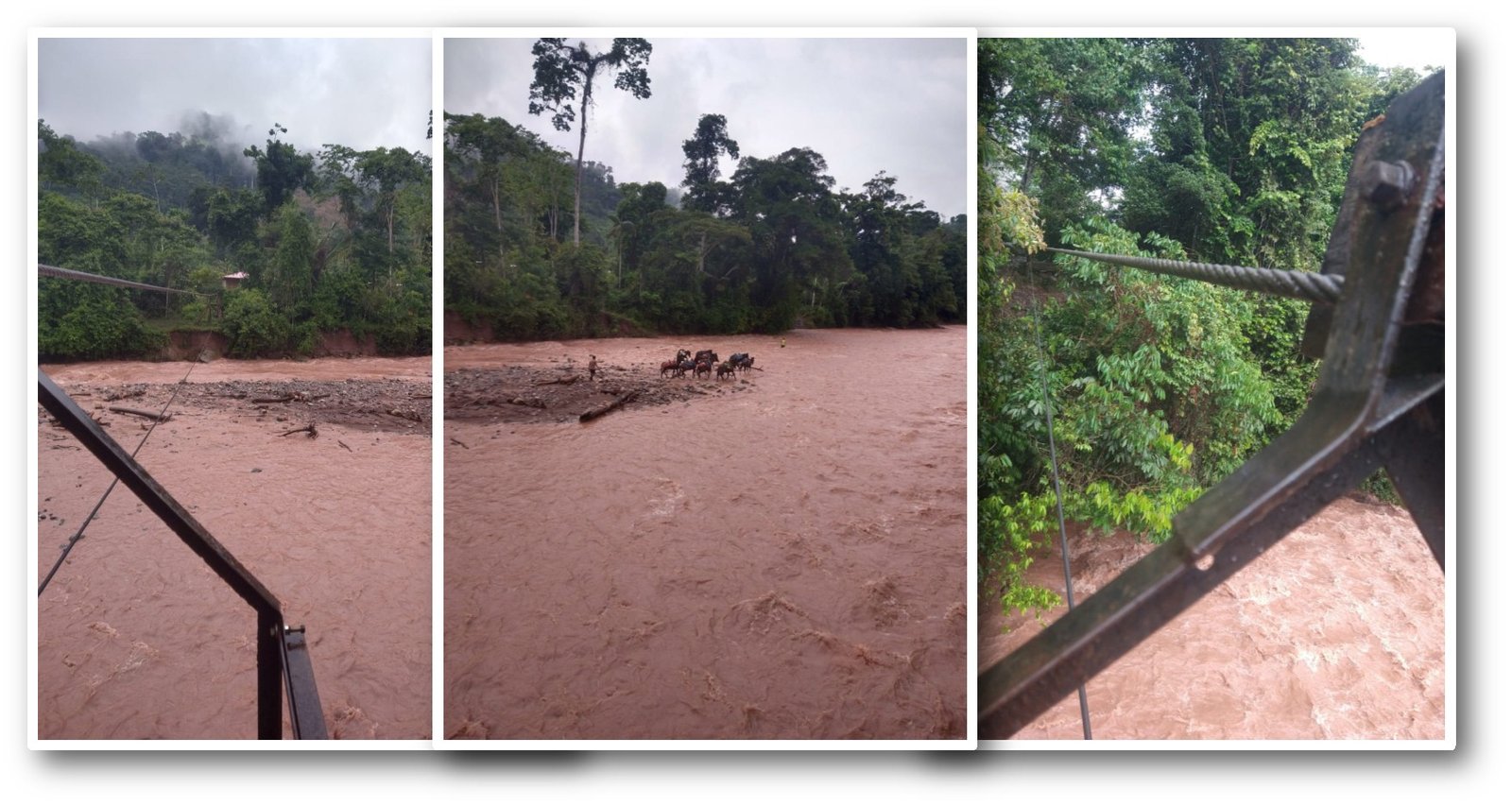 Pobladores de Alto Tulumayo arriesgan a diario sus vidas al usar huaros para cruzar ríos