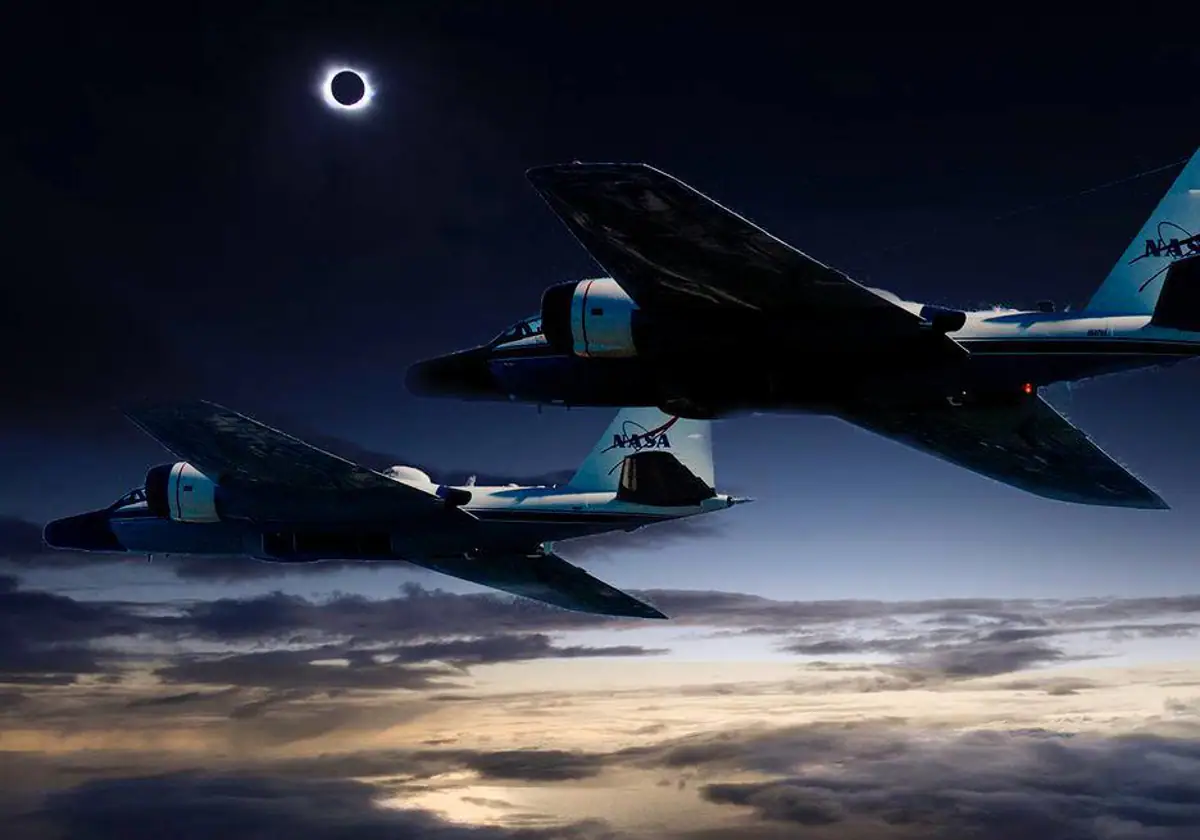 Científicos emplearán aviones de la NASA para estudiar detenidamente el eclipse solar total