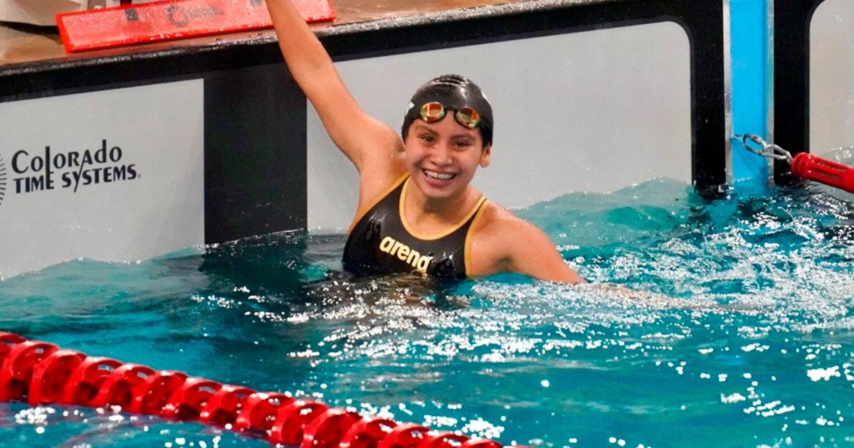 Yasmín Silva consiguió su tercera medalla de oro en natación en Sucre 2024 