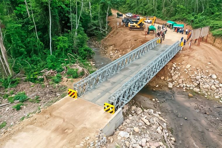 Inician trabajos para instalar cinco puentes modulares en la ruta Tingo María – Monzón