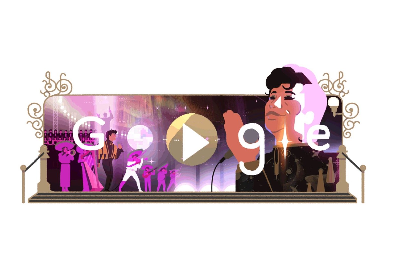 Google rinde homenaje a Juan Gabriel con un doodle en su buscador