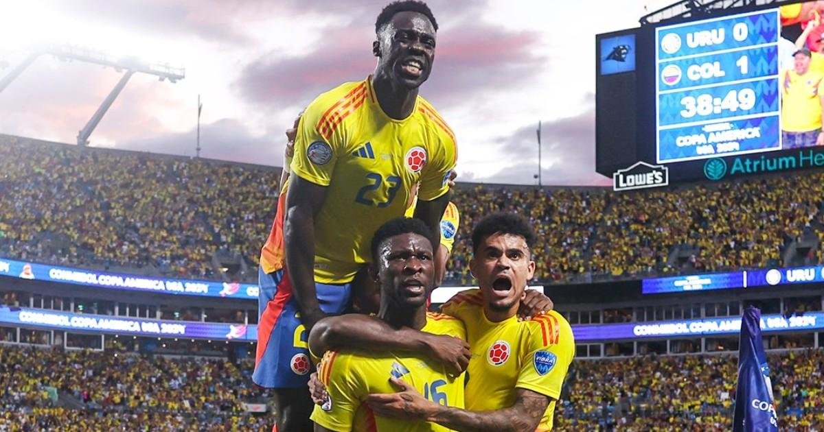 Con diez hombres, Colombia venció a Uruguay y es finalista de la Copa América