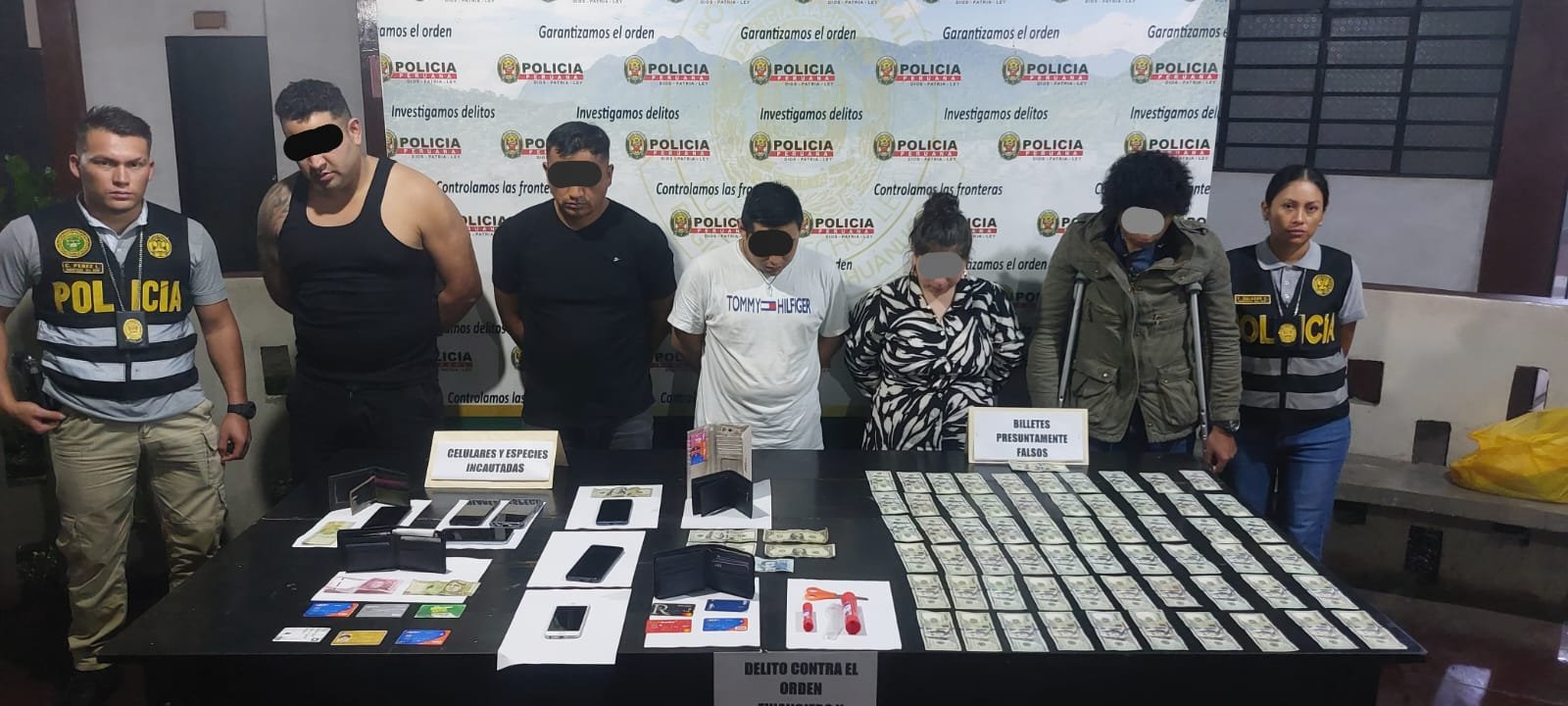 Piden prisión para presunta banda criminal que estaba a punto de distribuir 6500 dólares falsos