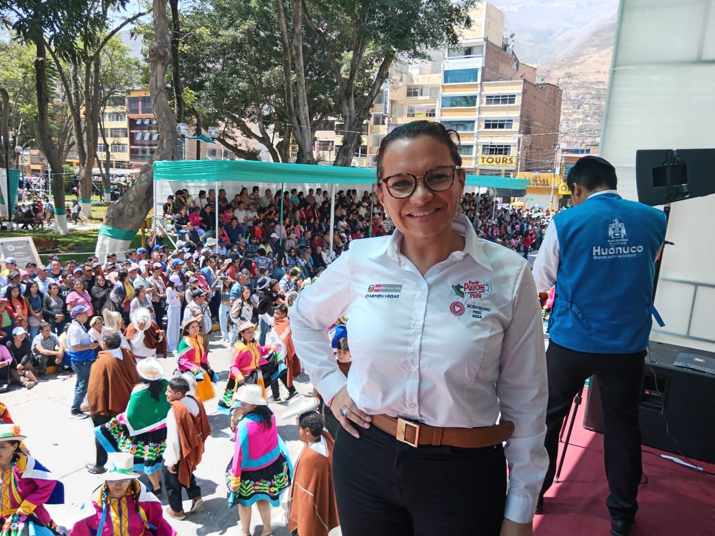 Solo una viceministra llegó para el día central de aniversario de Huánuco