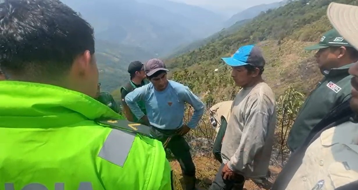 Disponen prisión preventiva para dos personas que causaron incendio forestal en Carpish