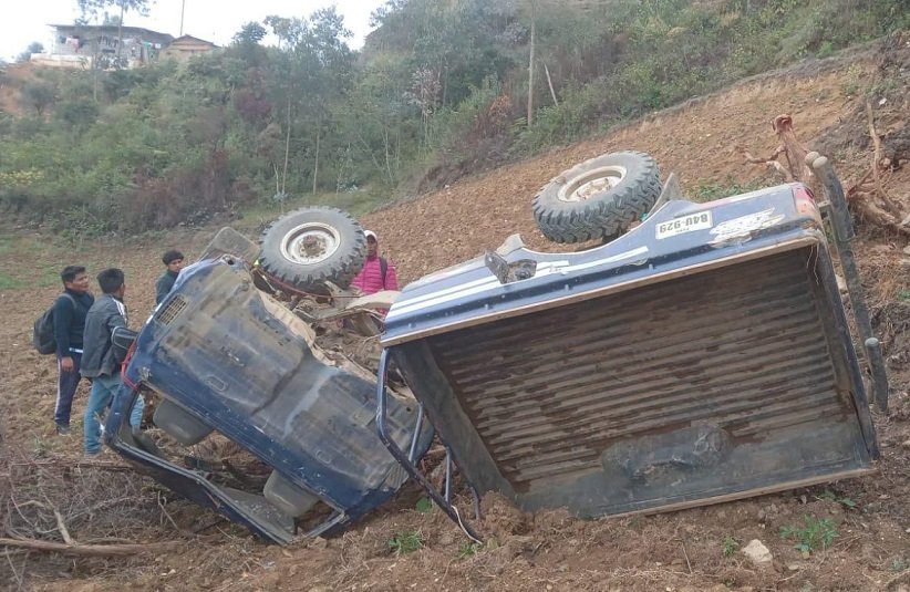 Despiste de camioneta en la vía Rancho – Umari deja dos heridos