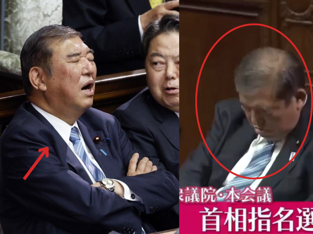 El sueño del poder: primer ministro japonés se queda dormido en su reelección y es tendencia