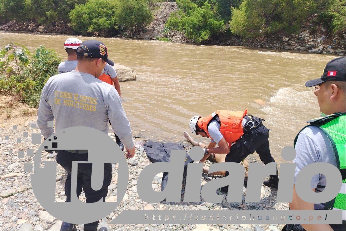 Cuerpo de varón recuperado del río Huallaga tiene un impacto de bala en en la sien