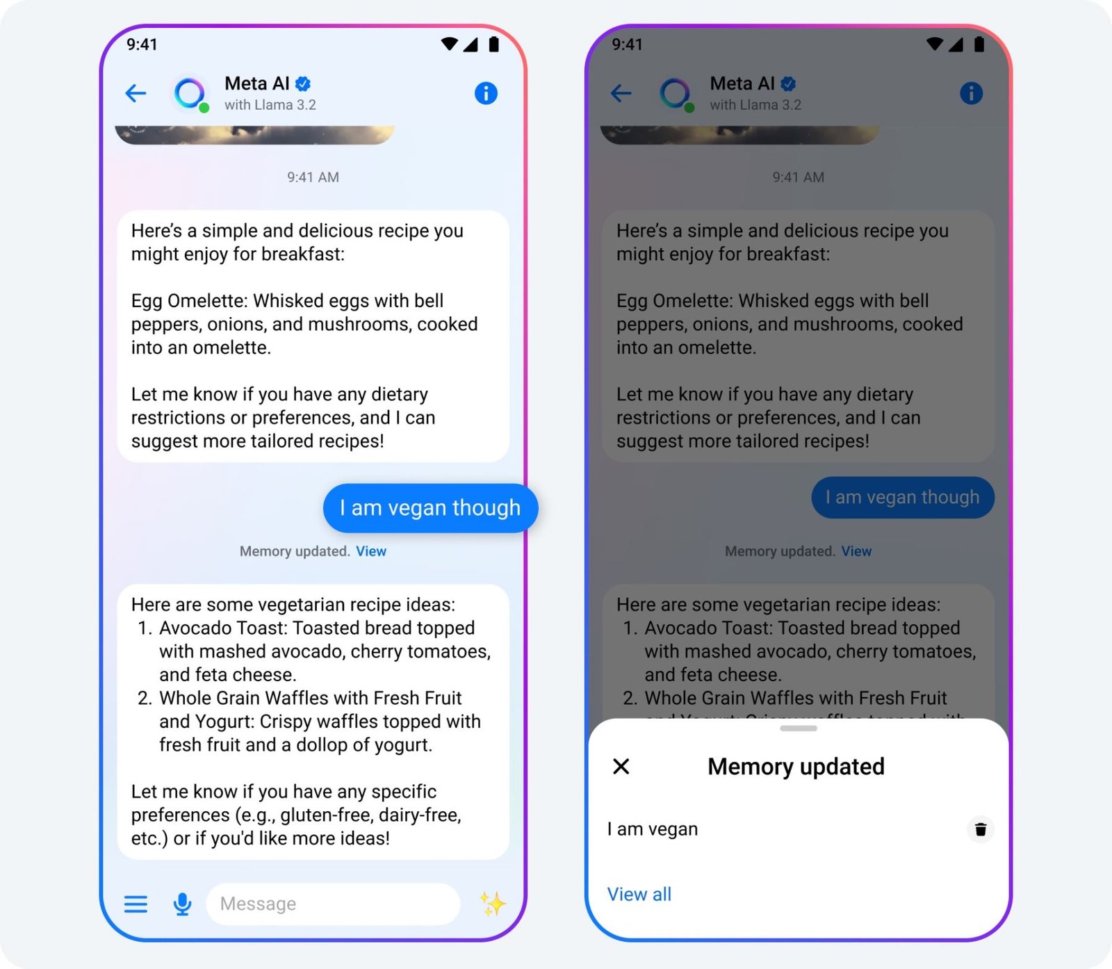 Meta AI ahora memoriza tus conversaciones en Facebook y WhatsApp