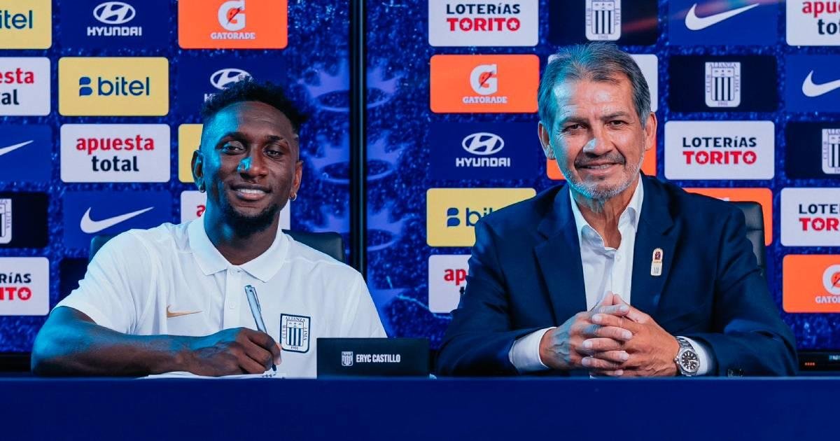 Eryc Castillo fue presentado como nuevo jugador de Alianza Lima