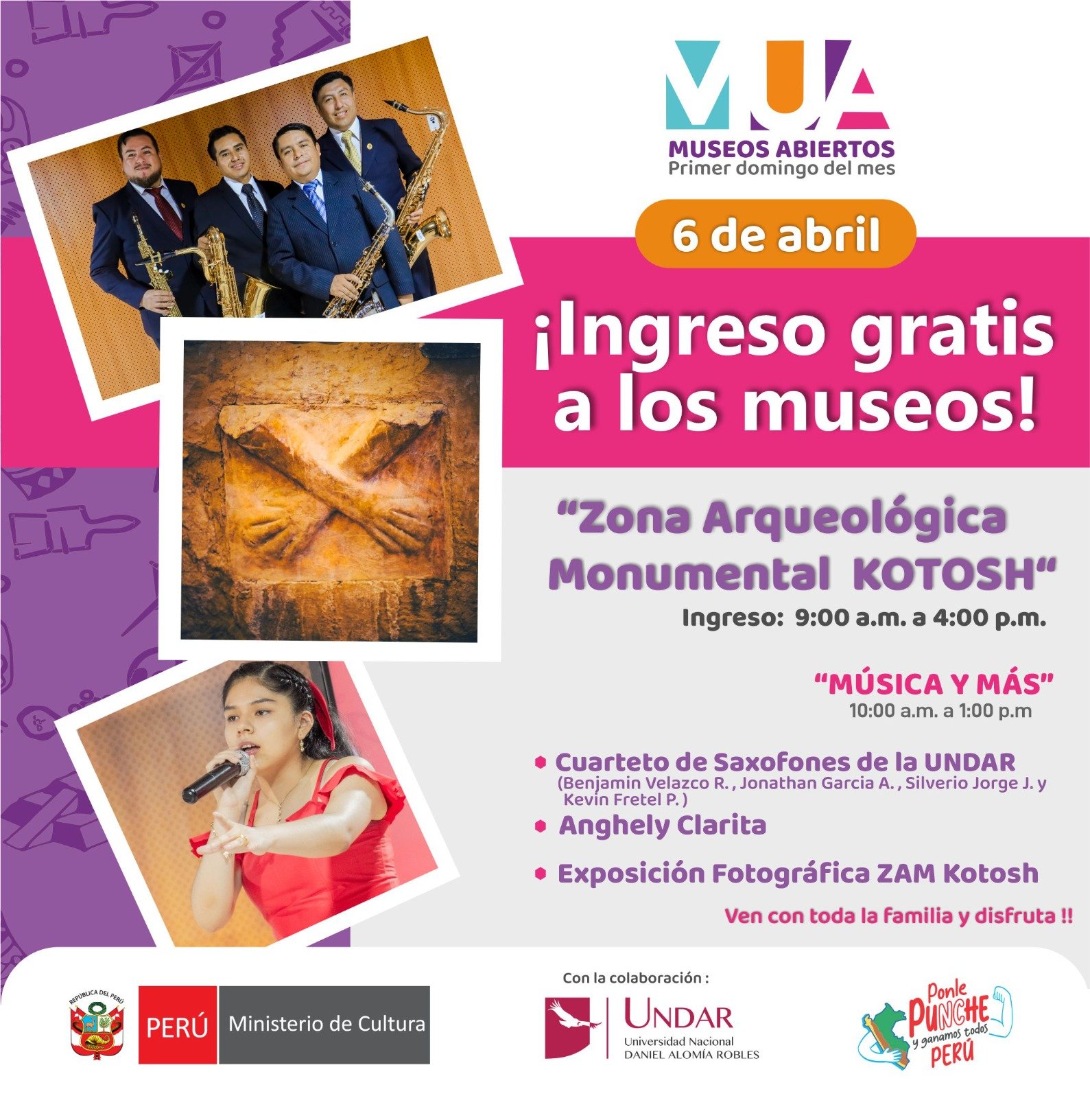 ¡Este domingo 06 de abril, vive la cultura como nunca antes!