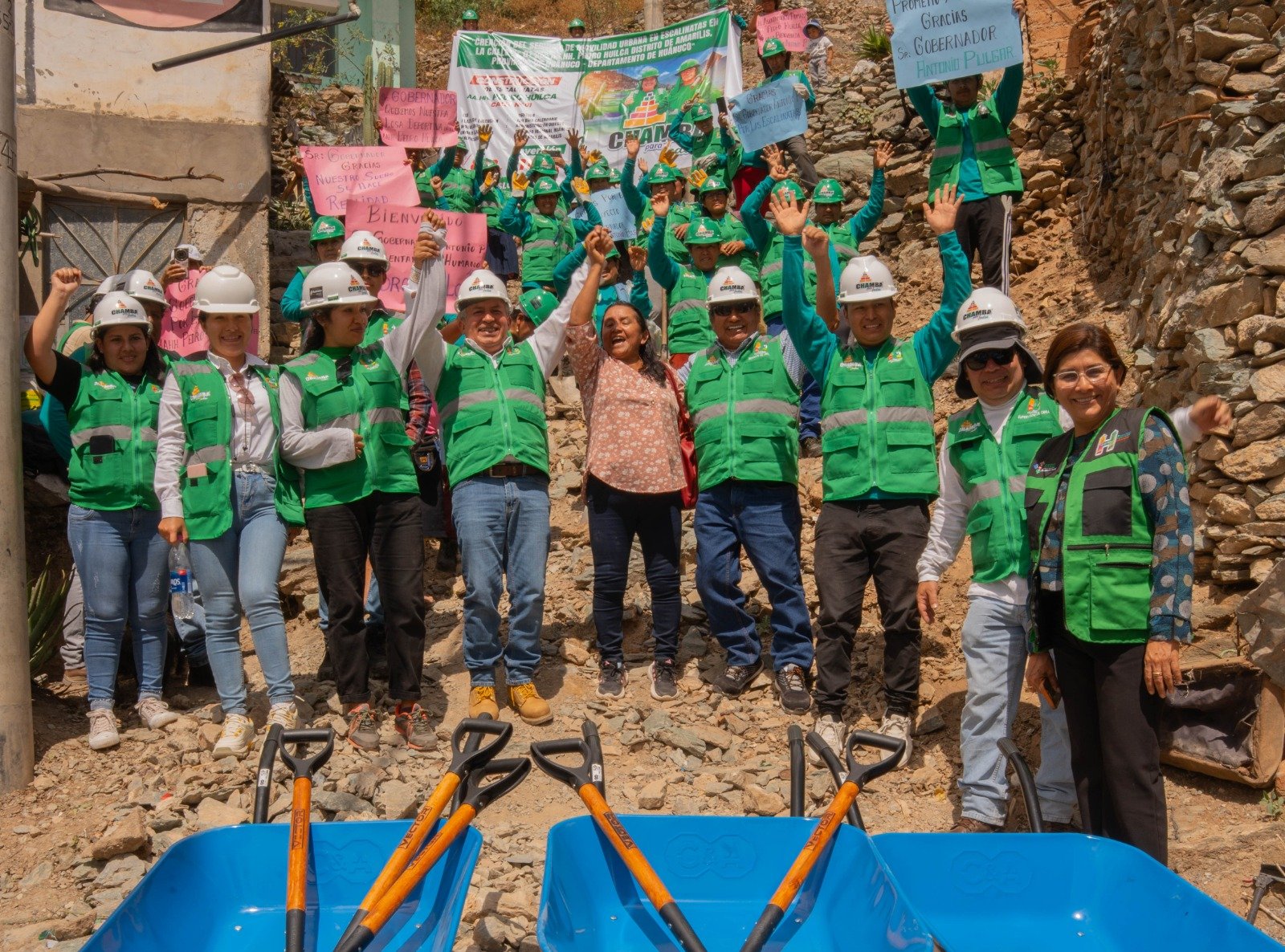 Ponen en marcha programa regional “Chamba para Todos” con inversión de S/3.8 millones para escalinatas