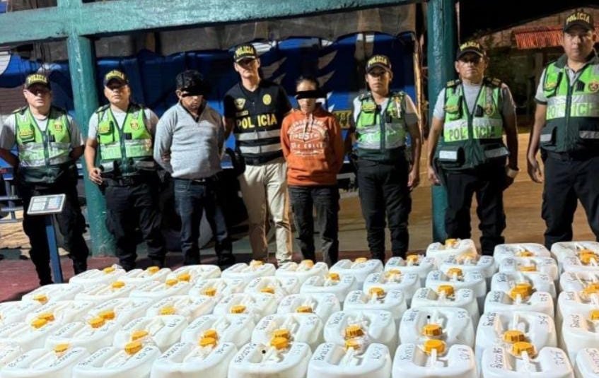 Incautan más de tres mil kilos de insumos químicos destinados a la elaboración de cocaína