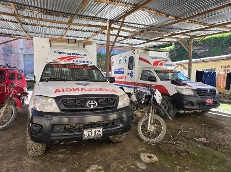 Ambulancias de los centros de salud de Pachitea están en condiciones de alto riesgo