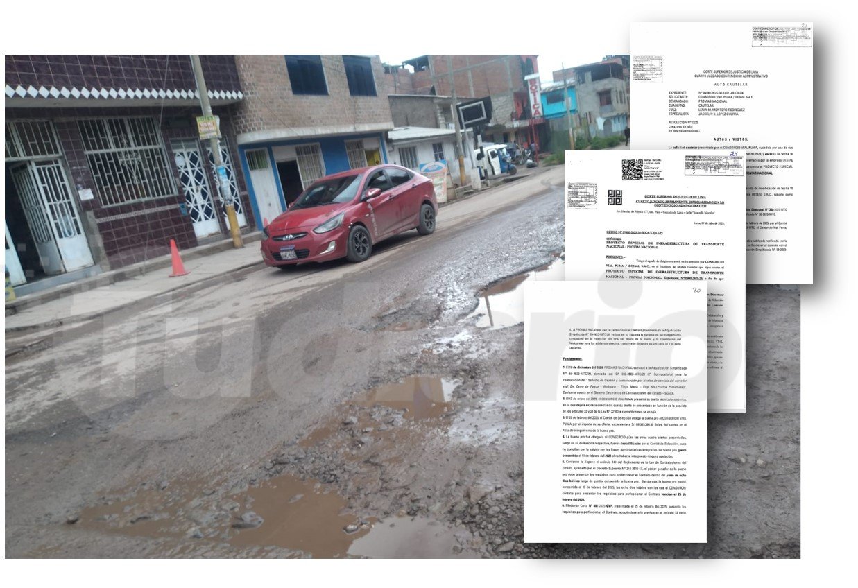 Juzgado ordenó a Provias Nacional adjudicar mantenimiento de la Carretera Central