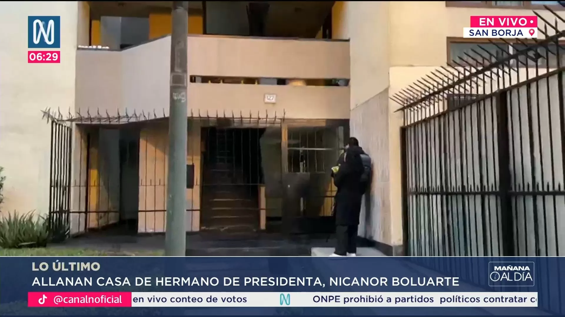 Allanan casa de Nicanor Boluarte en una investigación por presunta corrupción
