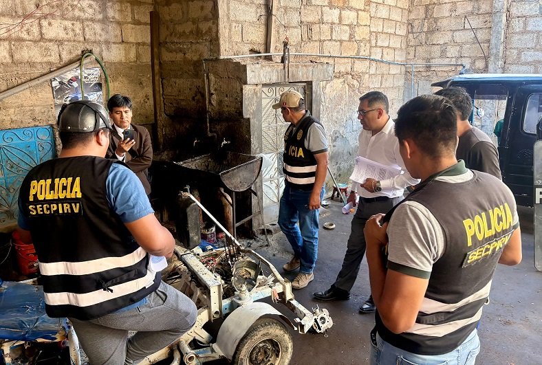 Detienen a cuatro personas sindicadas de clonar vehículos robados en Amarilis