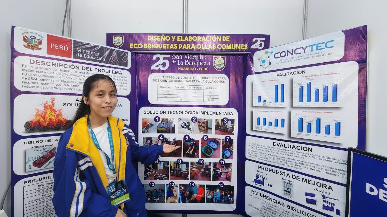 Promesa en las ciencias, estudiante huanuqueña viajará a España con proyecto ecológico