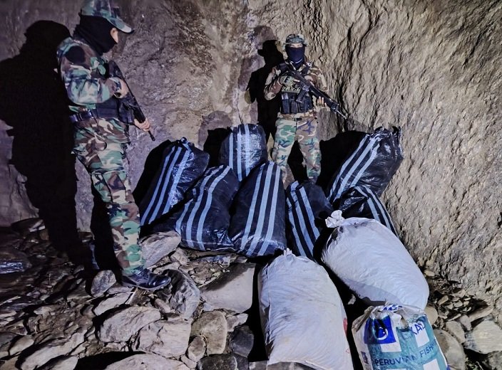 Decomisan 220 kilos de marihuana en las alturas de Pinra, en Huacaybamba