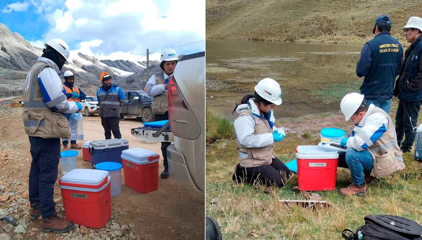 Investigan presunta contaminación en lagunas de San Miguel de Cauri