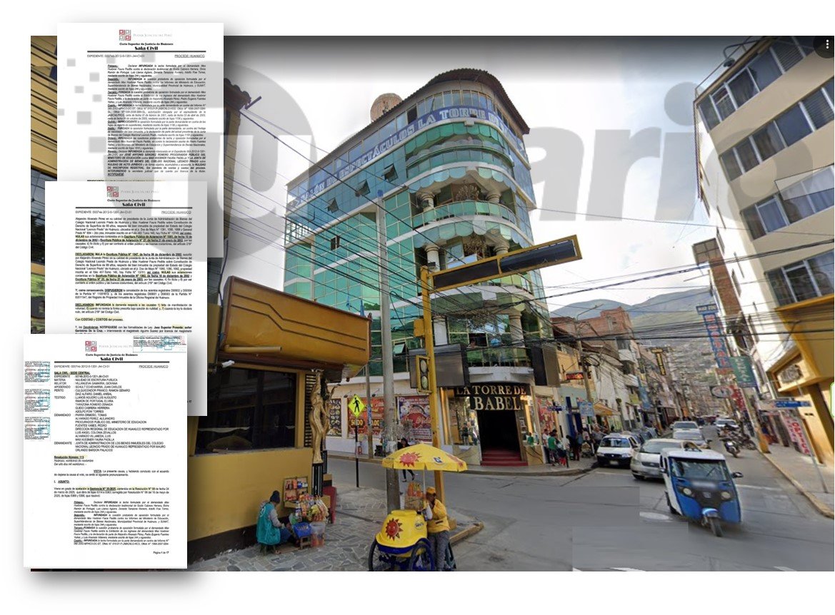 Sala Civil ordenan devolver propiedad ocupada por La Torre de Babel a la GUE Leoncio Prado