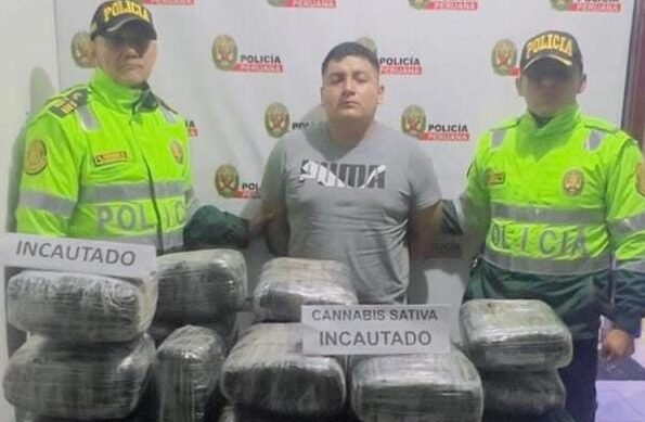 Detienen a pasajero que llevaba en su equipaje 50 kilos de marihuana