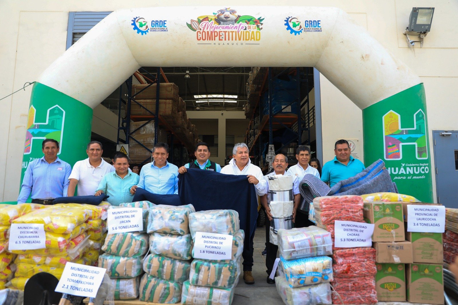 Gobierno Regional de Huánuco distribuye 89 toneladas de ayuda humanitaria