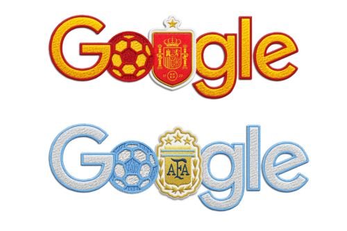 El arte digital de la gran final: Google transforma su logotipo para el duelo entre España y Argentina