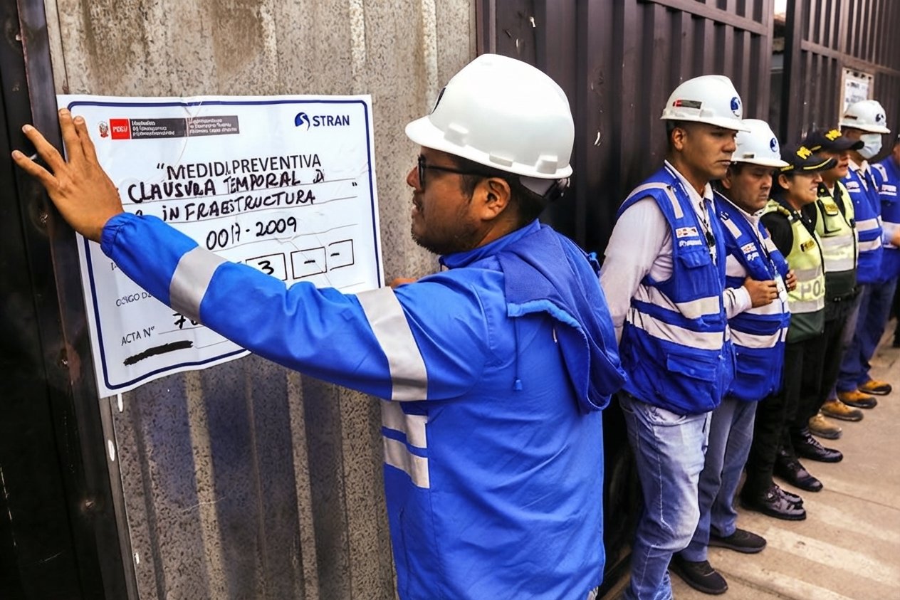Golpe a la informalidad en el transporte: La Sutran clausura 19 terminales clandestinos en ocho regiones del país