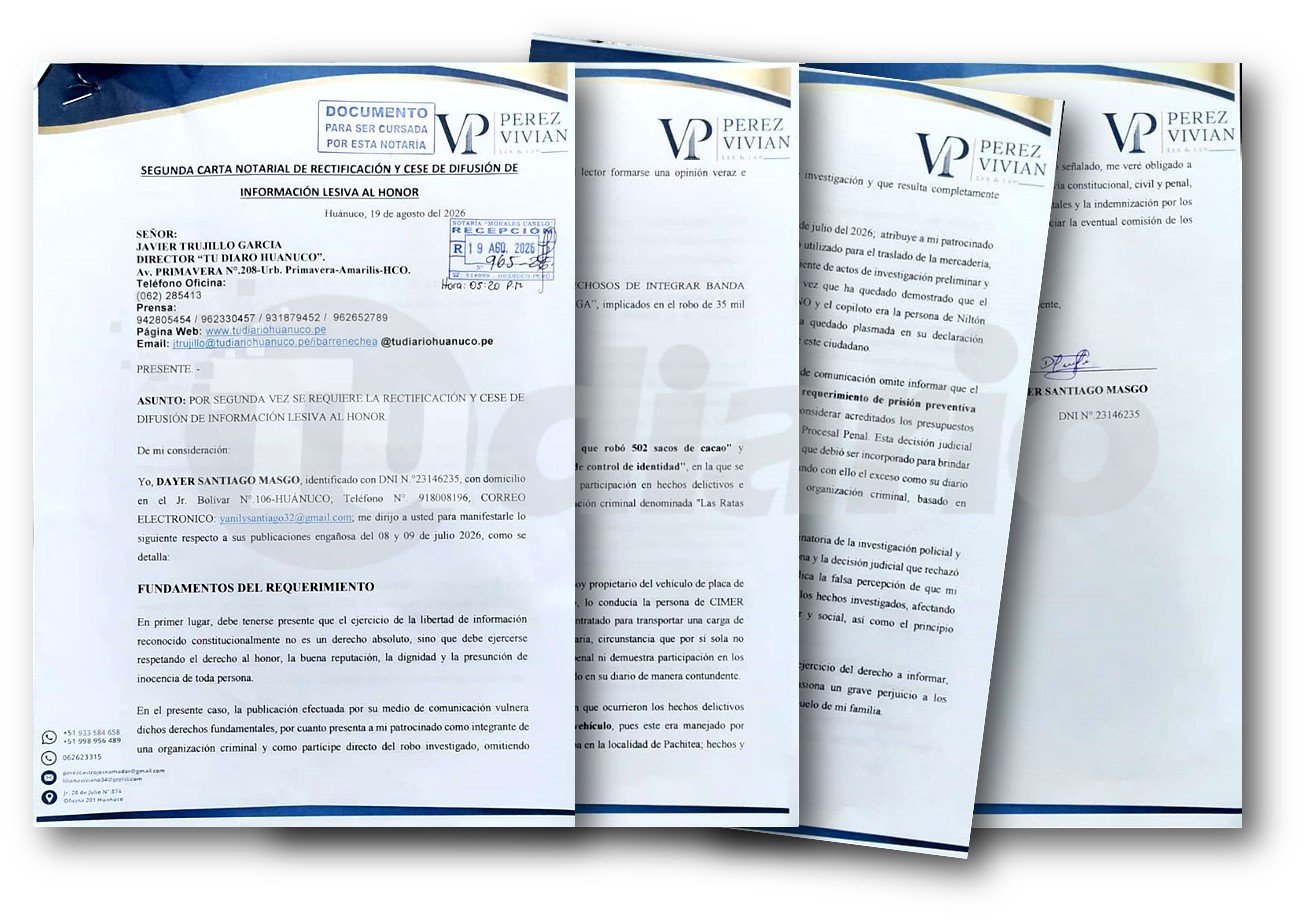 Dueño de camión involucrado en robo rechaza sindicación de ser parte de una banda